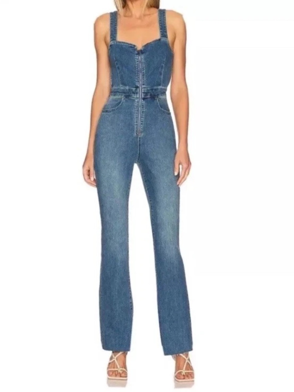 We The Free Denim Garment with Pink Tag - Blue